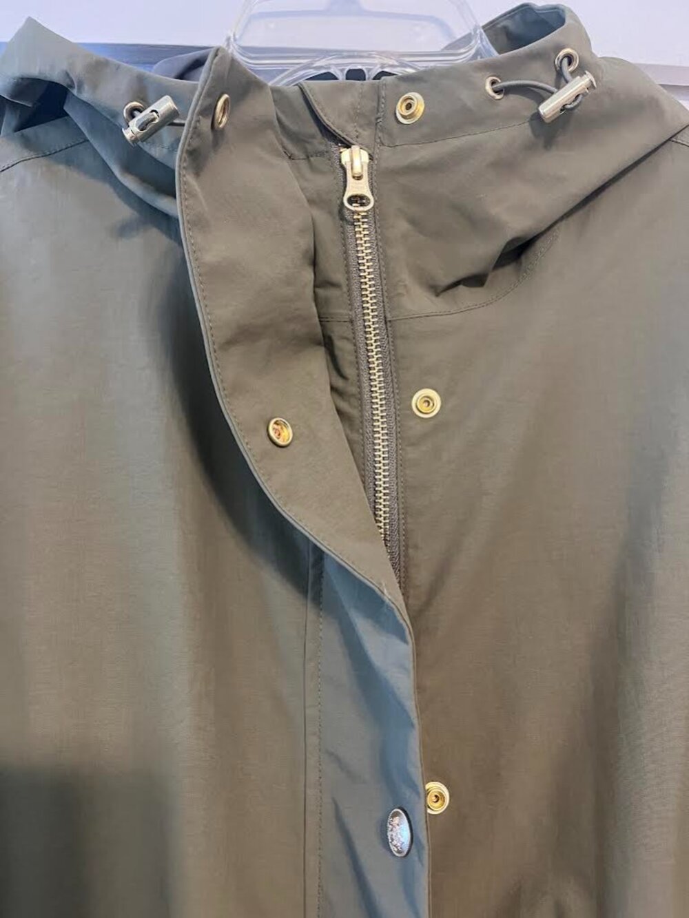 J. Crew Women's Perfect Raincoat (Olive, Size Medium) - Picture 7 of 11